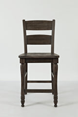Madison County Barnwood Ladderback Stool (Set of 2) - Ornate Home