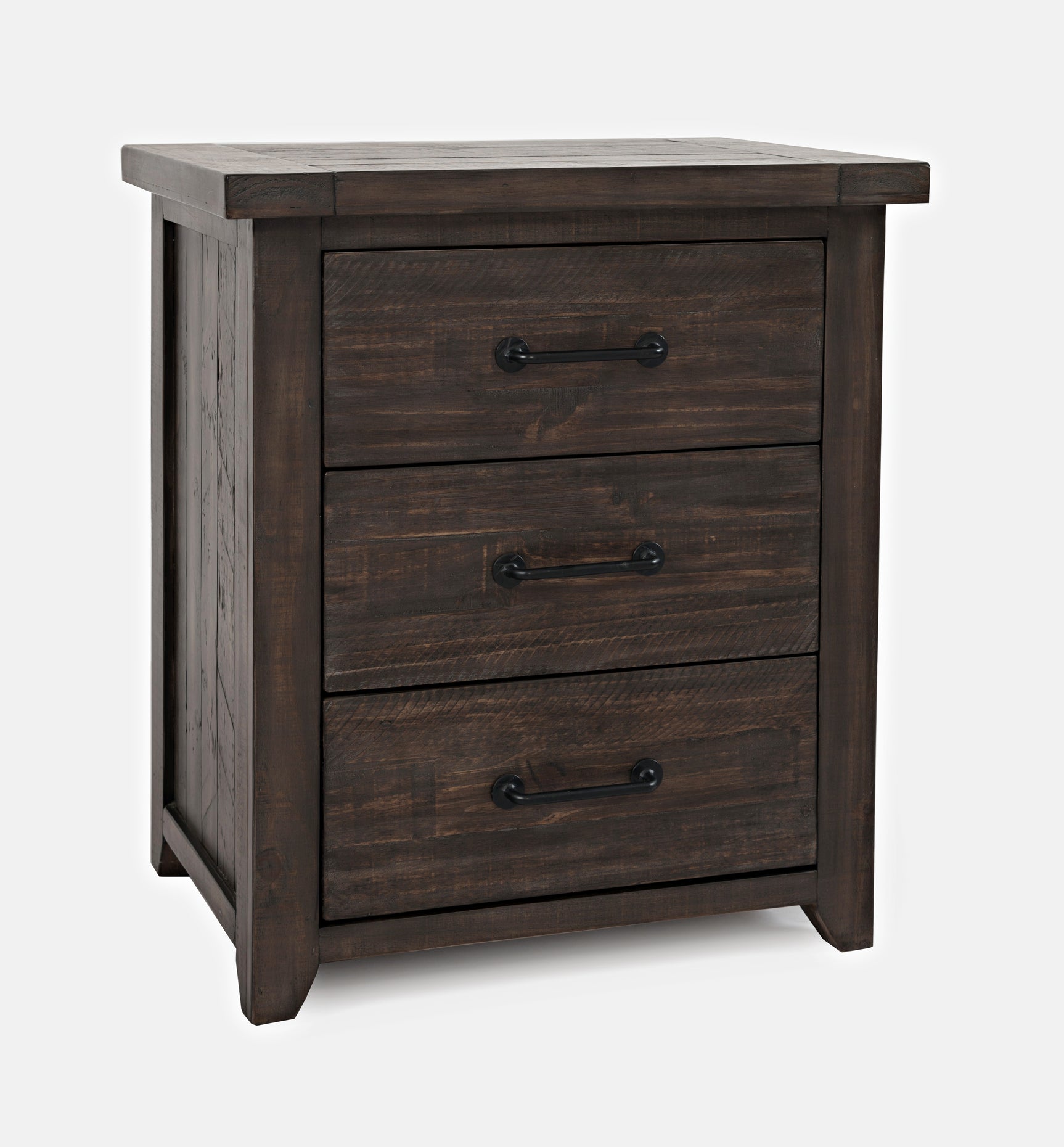 Madison County Barnwood Nightstand w/ Power Unit - Ornate Home