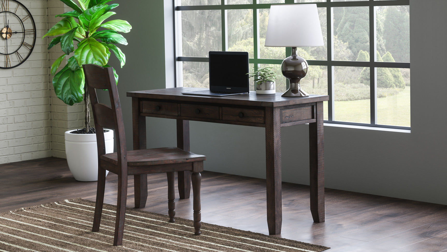 Madison County Barnwood Power Desk - Ornate Home