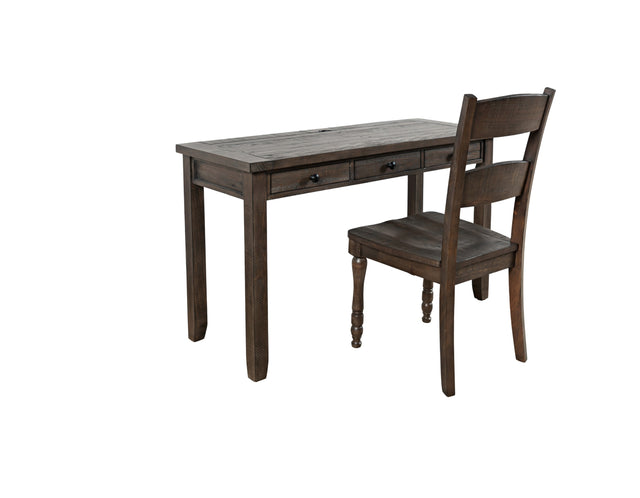 Madison County Barnwood Power Desk and Chair - Ornate Home