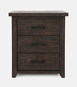 Madison County Barnwood Power Nightstand - Ornate Home