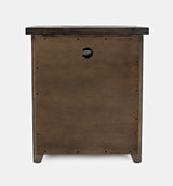 Madison County Barnwood Power Nightstand - Ornate Home