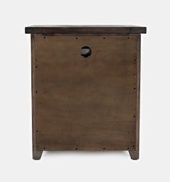 Madison County Barnwood Power Nightstand - Ornate Home