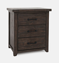 Madison County Barnwood Power Nightstand - Ornate Home