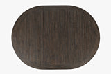 Madison County Barnwood Round to Oval Dining Table - Ornate Home