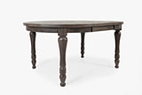 Madison County Barnwood Round to Oval Dining Table - Ornate Home