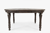 Madison County Barnwood Round to Oval Dining Table - Ornate Home