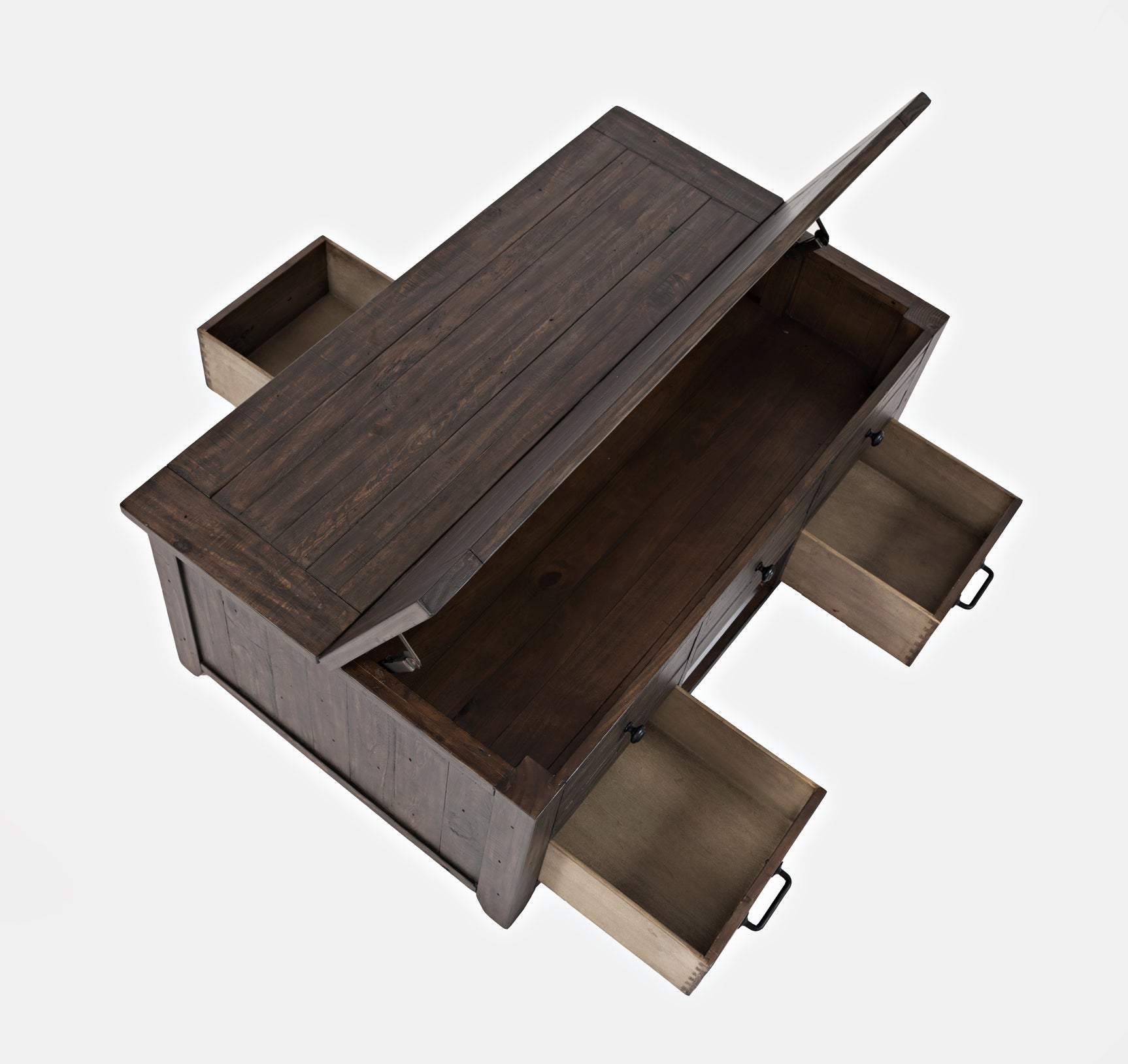 Madison County Harris Barnwood Lift Lid Cocktail Table - Ornate Home