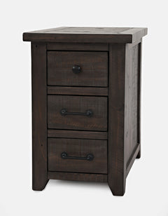 Madison County Harris Barnwood Power Chairside Table - Ornate Home