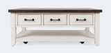 Madison County Harris Vintage White Cocktail Table - Ornate Home