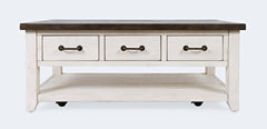 Madison County Harris Vintage White Cocktail Table - Ornate Home