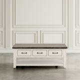 Madison County Harris Vintage White Cocktail Table - Ornate Home