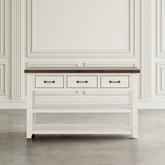 Madison County Harris Vintage White Console Table - Ornate Home