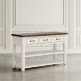 Madison County Harris Vintage White Console Table - Ornate Home