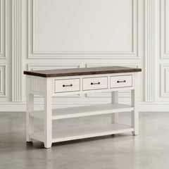 Madison County Harris Vintage White Console Table - Ornate Home