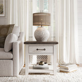 Madison County Harris Vintage White End Table - Ornate Home