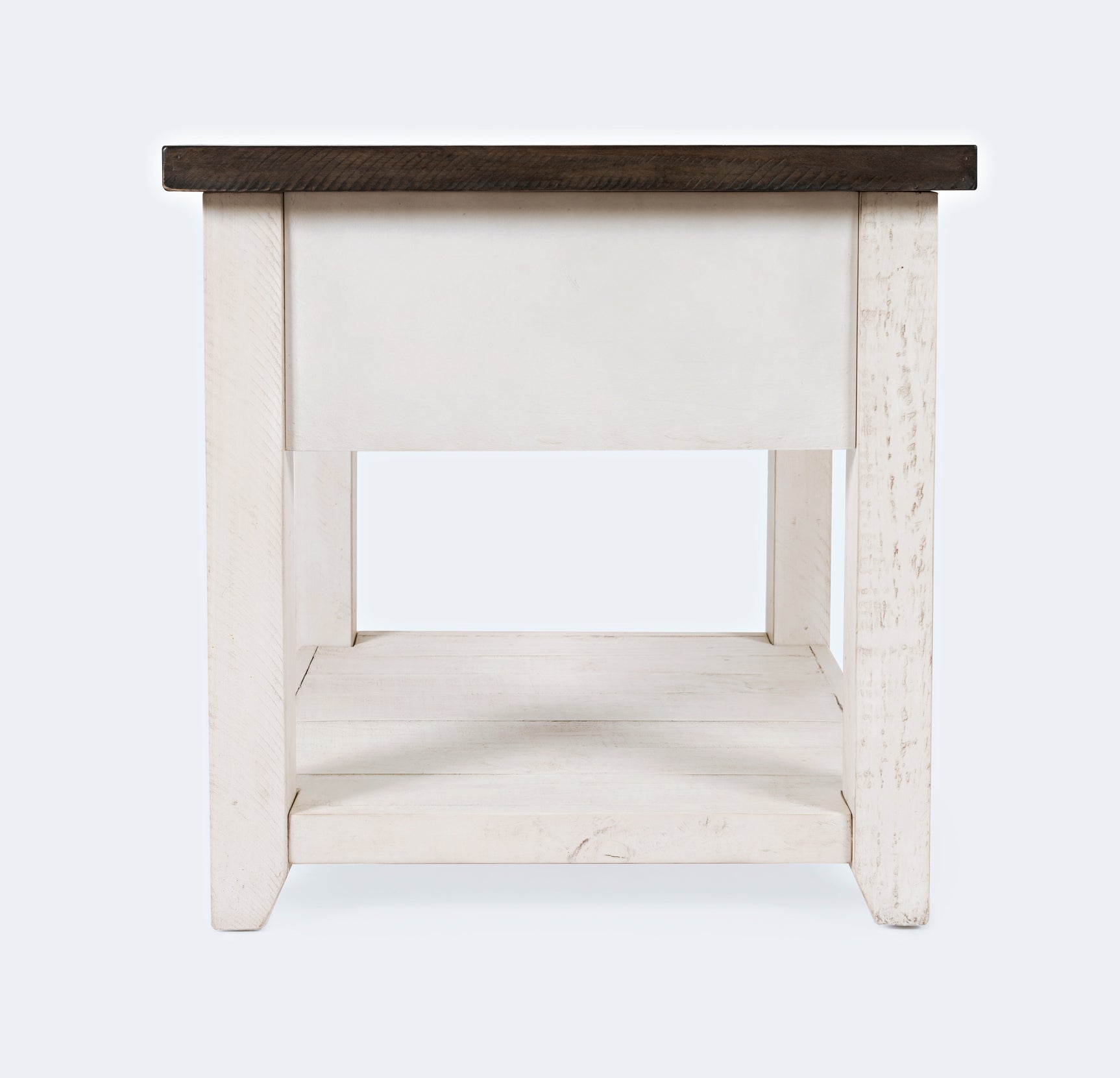 Madison County Harris Vintage White End Table - Ornate Home