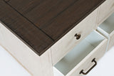 Madison County Harris Vintage White Lift Lid Cocktail Table - Ornate Home