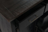 Madison County Vintage Black 3-Piece Queen Panel Bedroom Set - Ornate Home