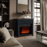 Madison County Vintage Black 32 Fireplace - Ornate Home