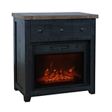 Madison County Vintage Black 32 Fireplace - Ornate Home