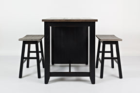 Madison County Vintage Black 3pc Counter Set - Ornate Home