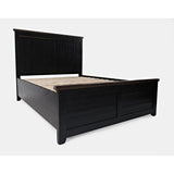 Madison County Vintage Black 3-Piece Queen Panel Bedroom Set - Ornate Home