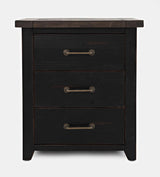 Madison County Vintage Black 4-Piece Queen Panel Bedroom Set - Ornate Home