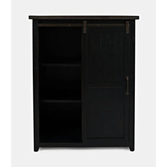 Madison County Vintage Black 5-Piece Queen Barn Door Bedroom Set - Ornate Home