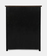 Madison County Vintage Black 5-Piece Queen Panel Bedroom Set - Ornate Home