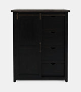 Madison County Vintage Black 5-Piece Queen Panel Bedroom Set - Ornate Home
