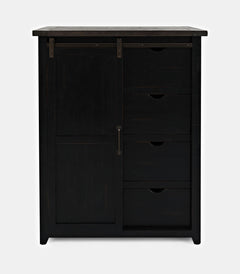 Madison County Vintage Black 5-Piece Queen Panel Bedroom Set - Ornate Home