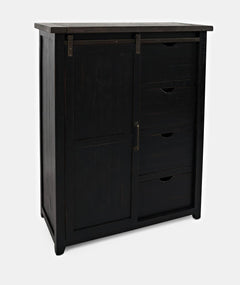 Madison County Vintage Black 5-Piece Queen Panel Bedroom Set - Ornate Home