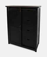 Madison County Vintage Black 5-Piece Queen Panel Bedroom Set - Ornate Home
