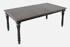 Madison County Vintage Black Ext Dining Dining Table w/ 4 Chairs - Ornate Home
