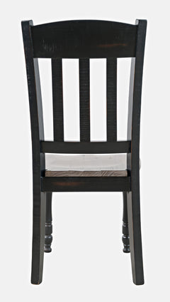 Madison County Vintage Black Ext Dining Dining Table w/ 4 Chairs - Ornate Home