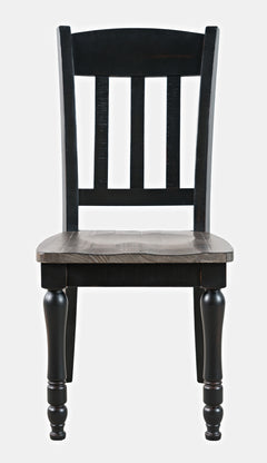 Madison County Vintage Black Ext Dining Dining Table w/ 6 Chairs - Ornate Home