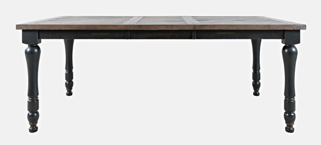 Madison County Vintage Black Ext Dining Table - Ornate Home