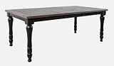 Madison County Vintage Black Ext Dining Table - Ornate Home