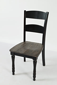 Madison County Vintage Black Ext Dining Table w/ 6 Chairs - Ornate Home
