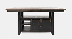 Madison County Vintage Black High/Low Dining Table w/ 4 Stools - Ornate Home