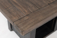 Madison County Vintage Black High/Low Ext Dining Table - Ornate Home