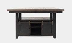 Madison County Vintage Black High/Low Ext Dining Table - Ornate Home