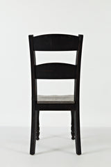 Madison County Vintage Black Ladderback Chair (Set of 2) - Ornate Home