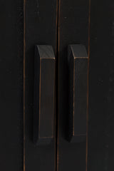 Madison County Vintage Black Server Hutch - Ornate Home