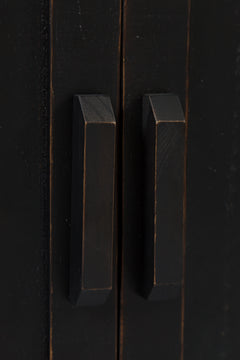 Madison County Vintage Black Server Hutch - Ornate Home