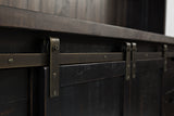 Madison County Vintage Black Server Hutch - Ornate Home