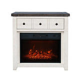 Madison County Vintage White 32 Fireplace - Ornate Home