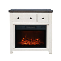 Madison County Vintage White 32 Fireplace - Ornate Home