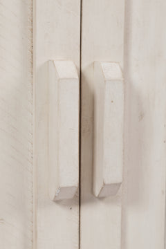 Madison County Vintage White 70 Barn Door Server - Ornate Home